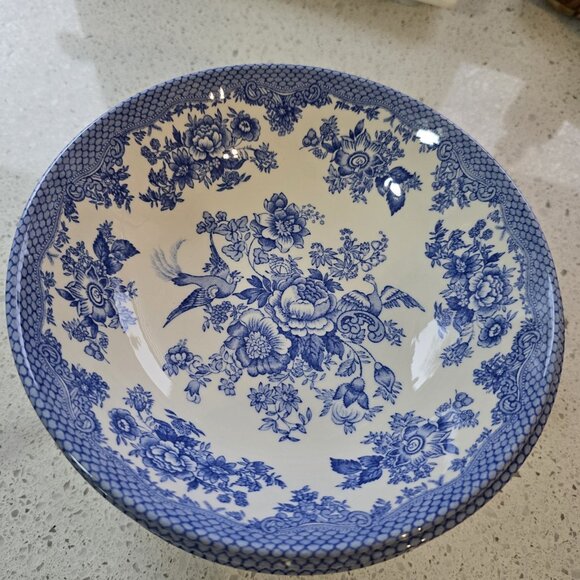 Royal Stafford Asiatic Pheasant Blue Round Soup Pasta Salad Snack Bowl 8" 4 pcs - Picture 5 of 5